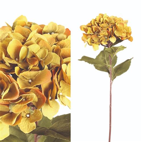 Siertak geel/oranje Hortensia L71xB23cm