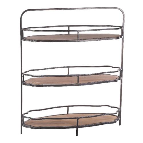PTMD Etagere oval 3-layer Gray