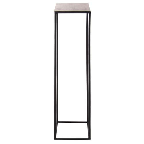 METAL CONSOLE WITH GOLDEN LEAF 25X25X120