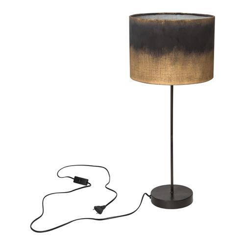 LAMP FLAMES BLACK WITH SHADE H65 D28