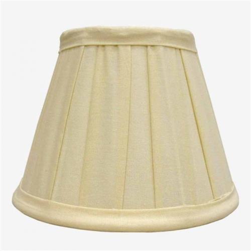 Lampshade pleat yellow silk D:50