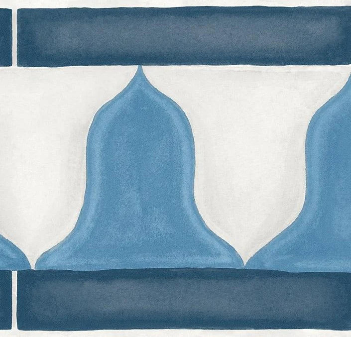 Cole & Son Martyn Lawrence Bullard, Zellige Border, China Blue & White