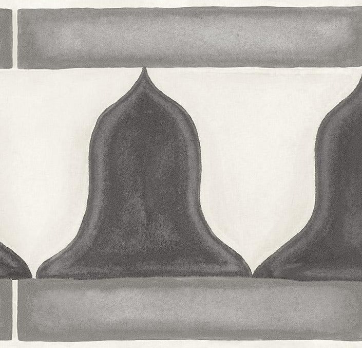 Cole & Son Martyn Lawrence Bullard, Zellige Border, Soot & Snow