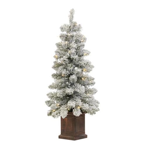 Kerstboom Snow in pot 50LED 91cm