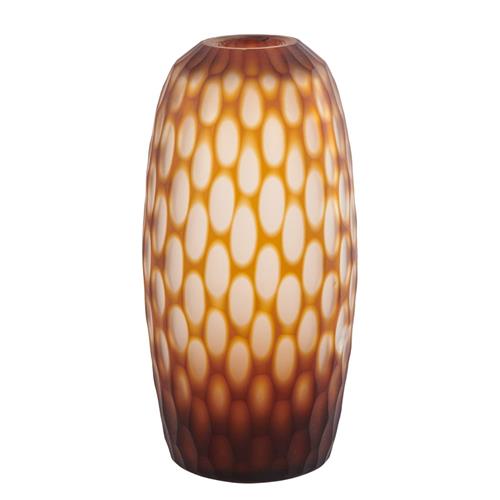 Goodwill Vaas geslepen Bruin Amber H35