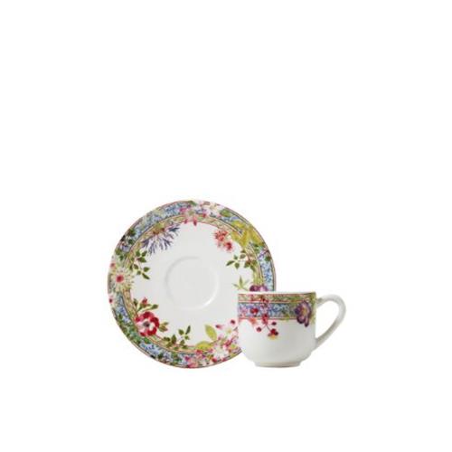 Gien Millefleurs Koffiekop en schotel (espresso)