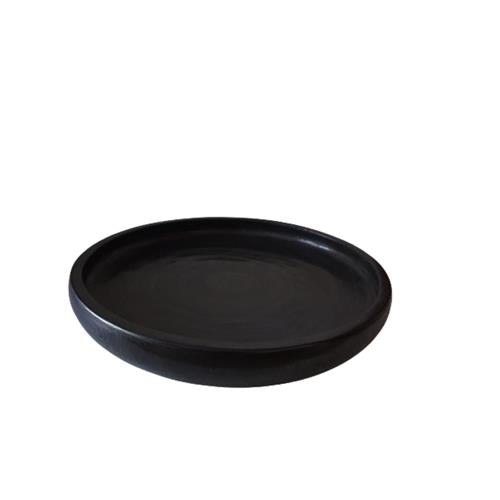 Ronde kom zwart hout D50