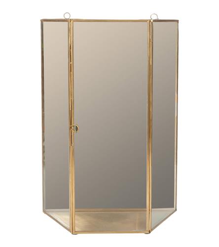 Flamant wandlantaarn Cecco goud met spiegel achterwand