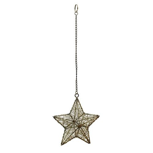 Ster Cyna metaal goud Small 18x18