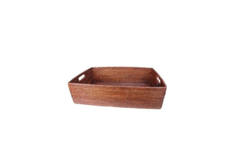 Basket Rectangular Reed with Handle 73X44X20cm