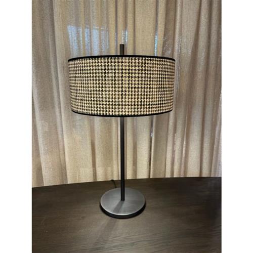 Tafellamp inclusief kap Mali Black/White H:65cm