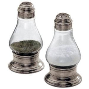 SALT AND PEPPER KEG SIENA (SET) TIN