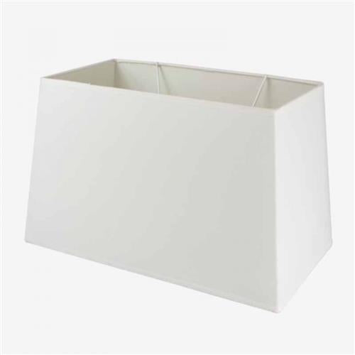 Lampenkap rechthoekig katoen wit 40,5x25cm