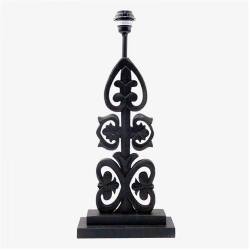 Lampvoet Lys Flowers Zwart H:55,5