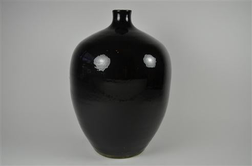 VASE ROMA BLACK WITHOUT CAP 30CM