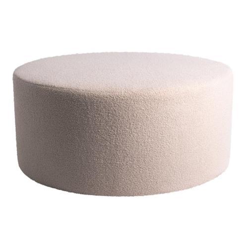 Pouf Evie Teddy Beige Dia: 90cm x H: 40cm