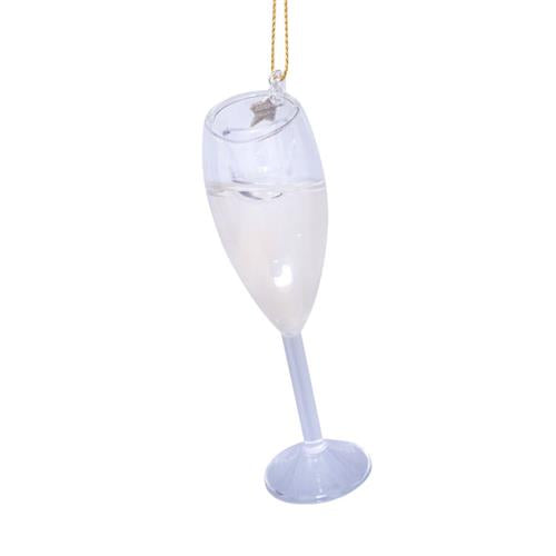 Kersthanger Champagne glas H11cm