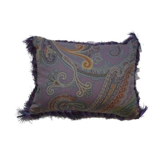 Kussen Paisley Paars met Passement 30X40
