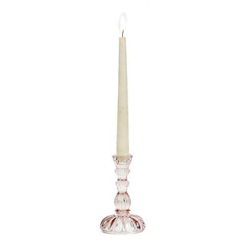 Goodwill Kandelaar Elegant roze glas 14cm