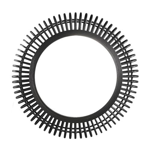 PTMD Spiegel Cayci rotan zwart Dia:79cm