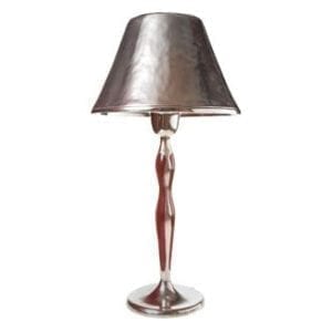 Lamp Lei A Red with Round Shade
