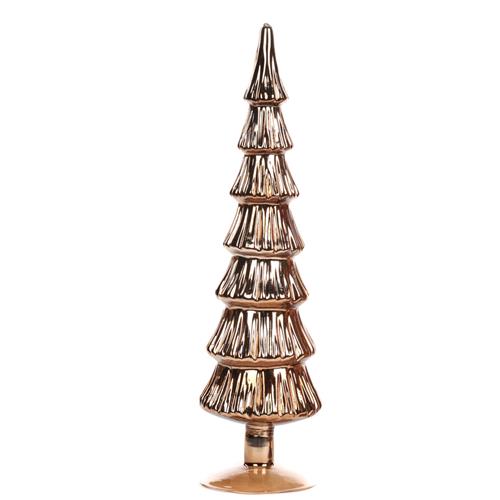 Kerstboom ornament koperkleurig large 36cm