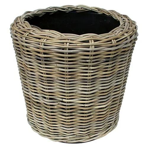 Van der Leeden Mand Drypot riet rond 40cm