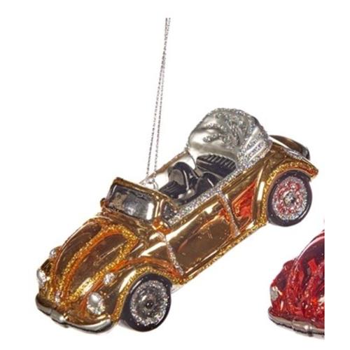 Kersthanger cabriolet goud 12cm
