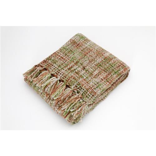 Plaid Alodie Green Orange 170x130cm
