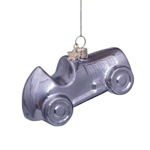 Kersthanger Monopoly auto zilver 5cm