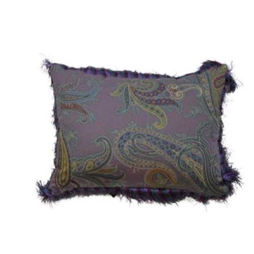 Kussen Paisley Paars met Passement 30X40