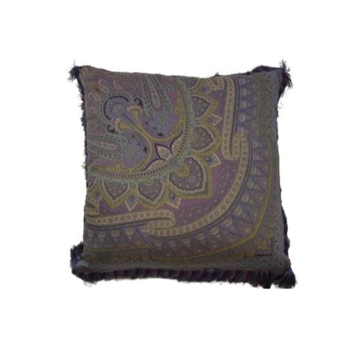 Etro kussen Paisley paars met passement (links)
