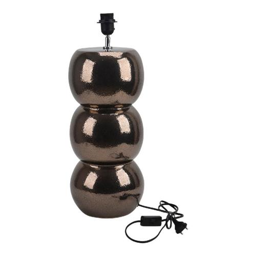 Lamp base Dansh Copper shiny ceramic H: 47.5cm