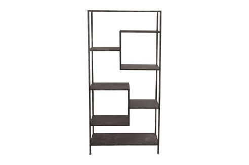 Open Cabinet Black Iron 101X36X200cm