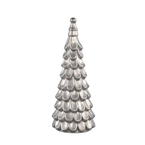 Kerstboom keramiek zilver M 33cm