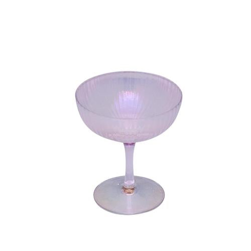Champagne coupe glas transparant glans 2 stuks
