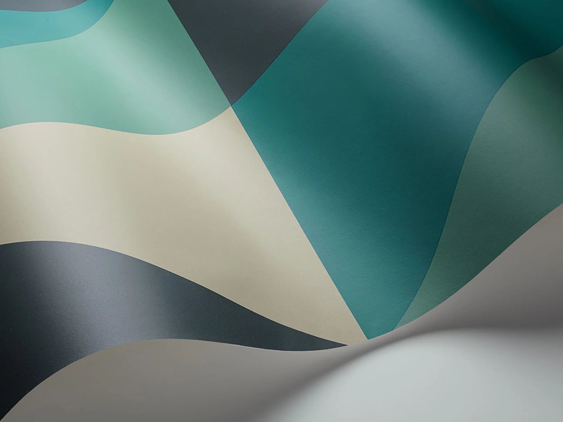 Cole & Son Geomatric II Apex Grand, Olive, Forest Green & Metallic Gold (kopie)