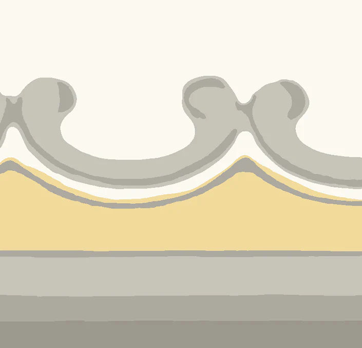 Cole & Son Folie Borderie Border, Ochre & Grey