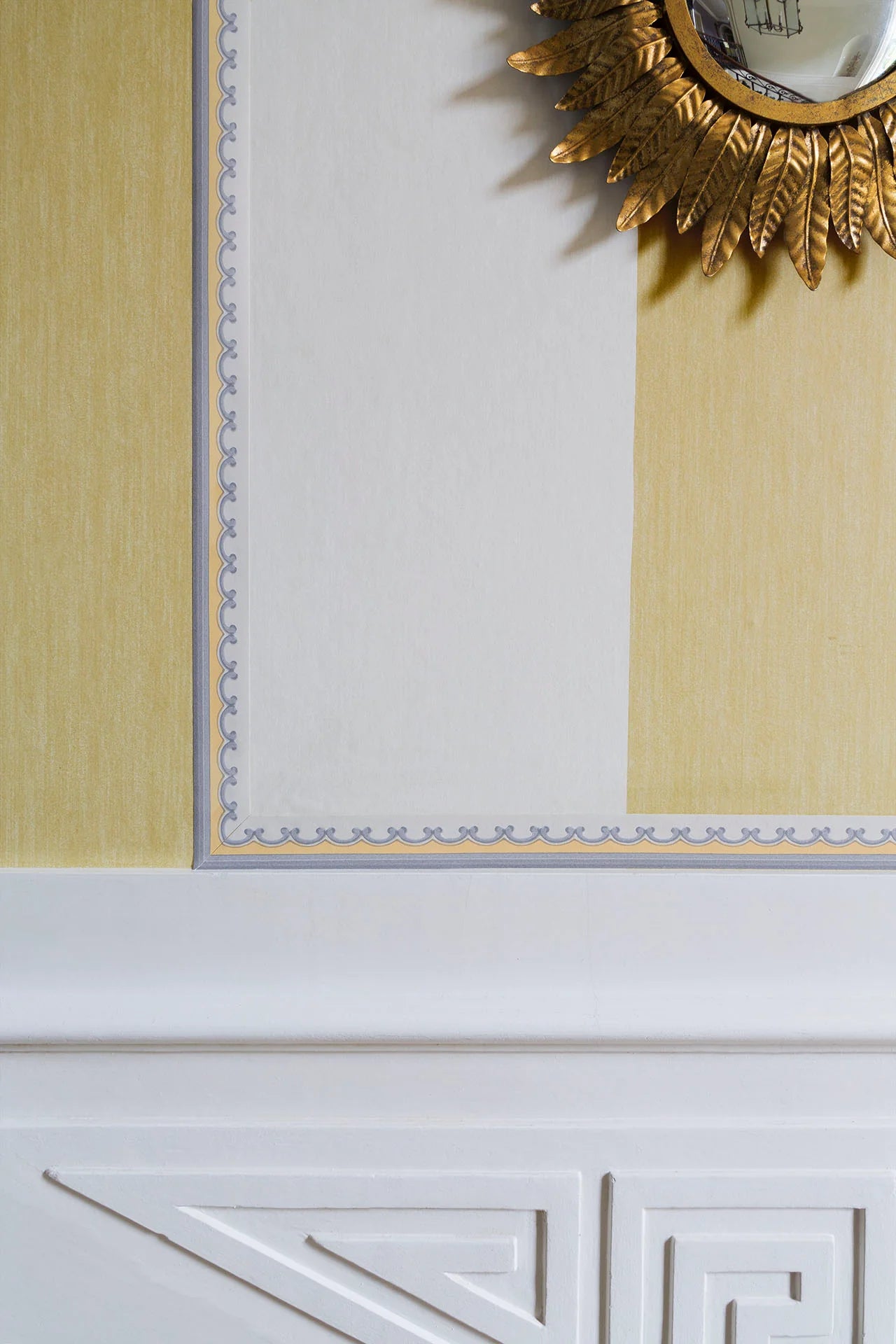 Cole & Son Folie Borderie Border, Ochre & Grey