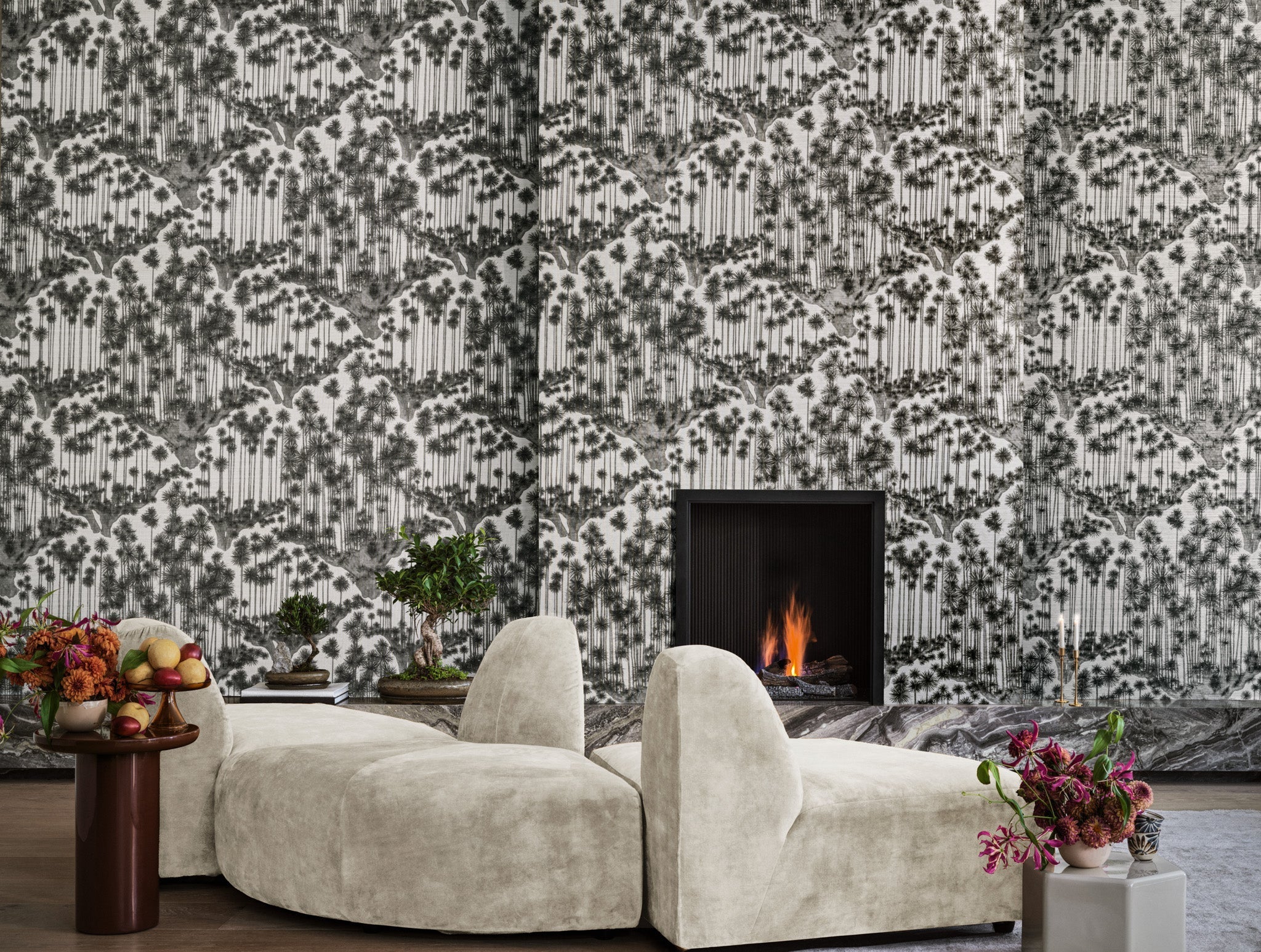 Cole & Son Shinrin Yoku , Japanese Woods, Charcoal