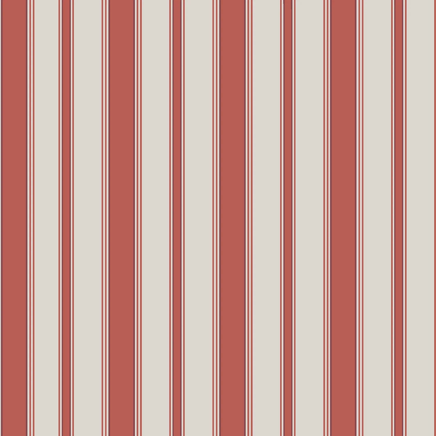 Cole & Son Marquee Stripes Cambridge Stripe, Red