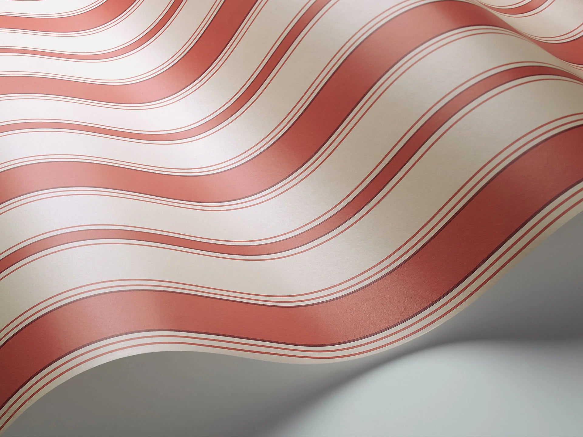 Cole & Son Marquee Stripes Cambridge Stripe, Red