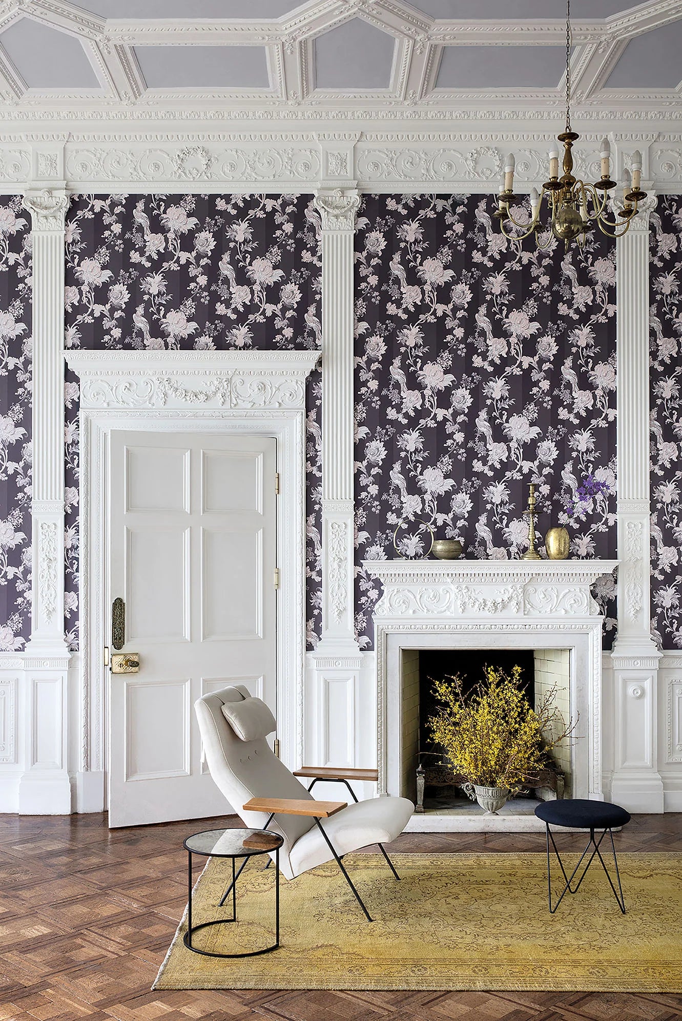 Cole & Son Martyn Lawrence Bullard, Zerzura, Slate Grey & Blush Pink