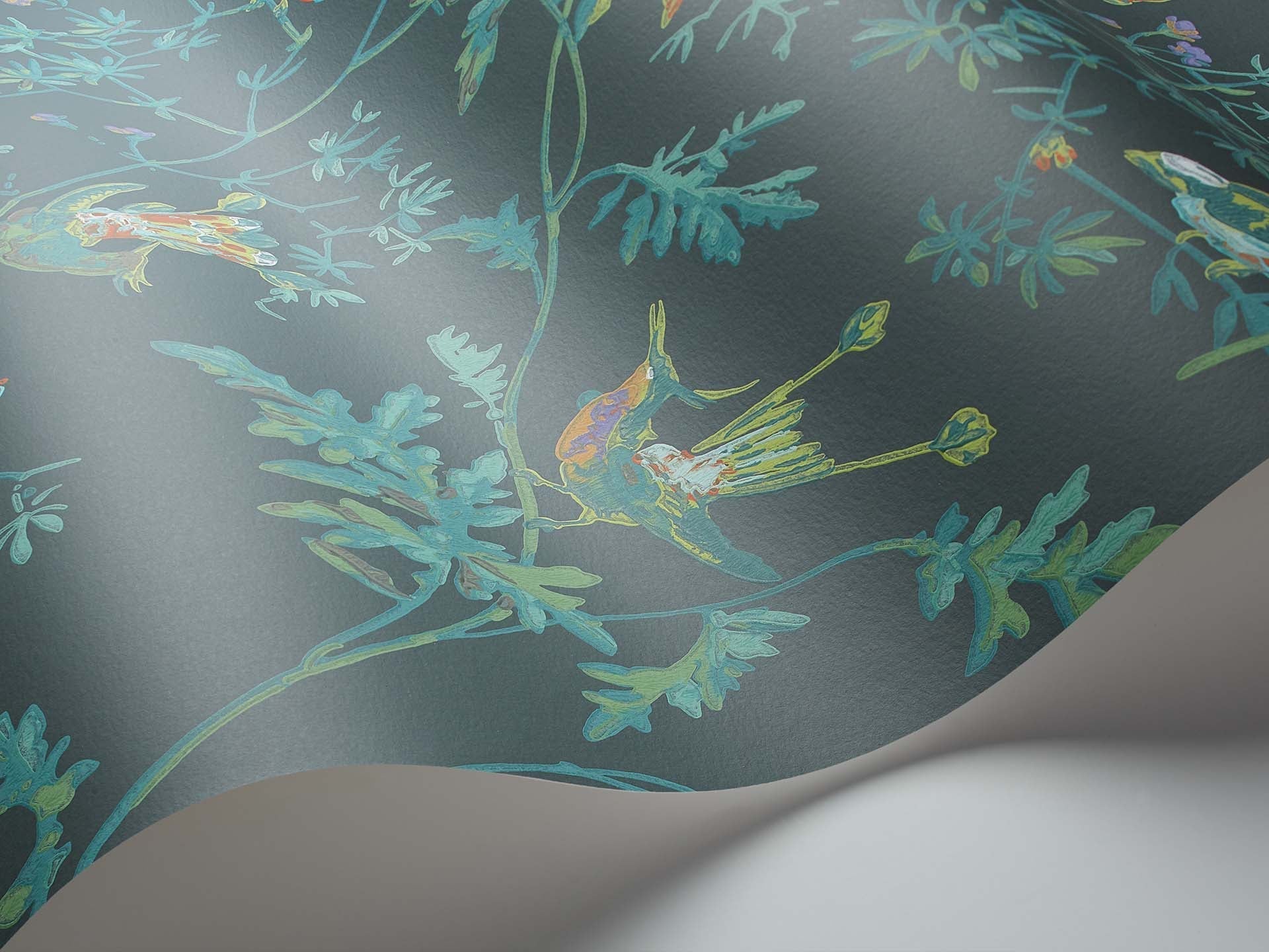 Cole & Son Icons Hummingbirds, Viridian