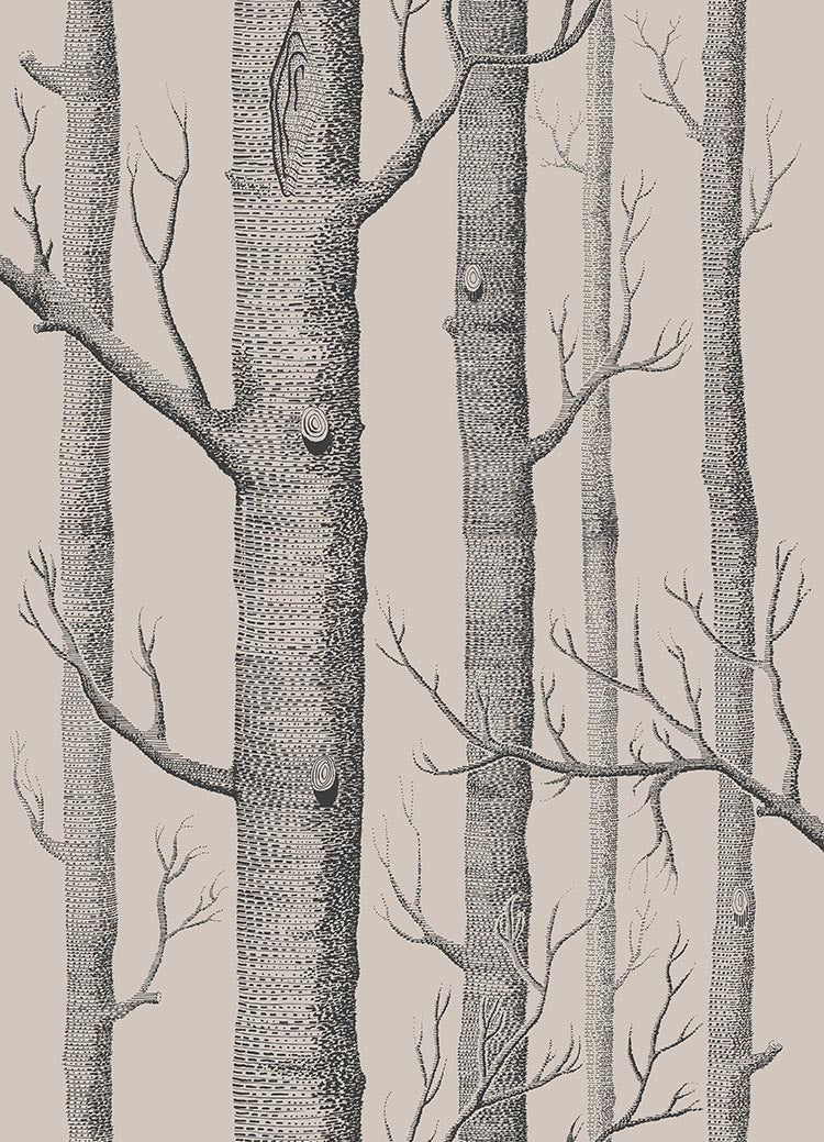 Cole & Son Icons Woods, Linen & Charcoal
