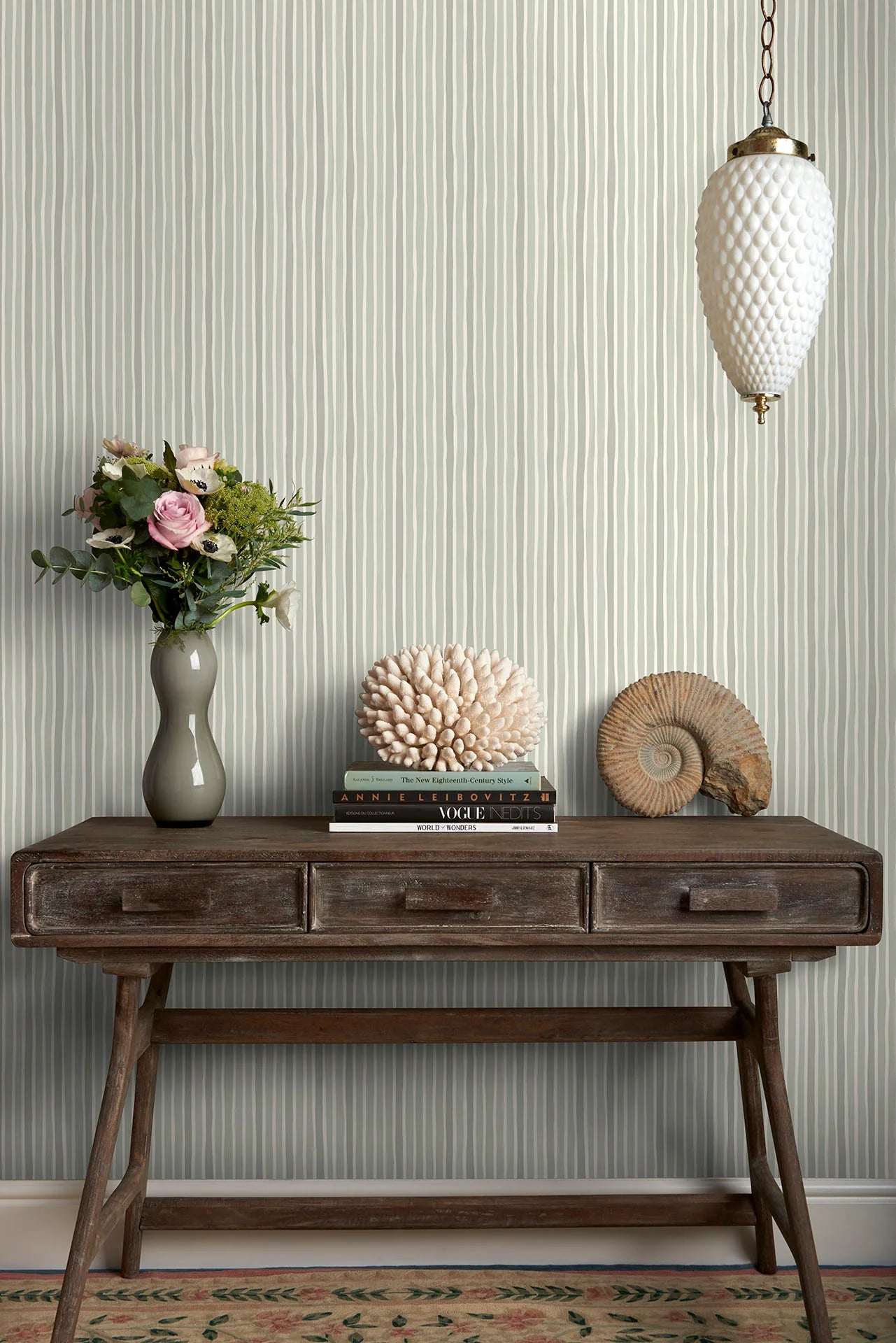 Cole & Son Marquee Stripes Croquet Stripe, Soft Olive