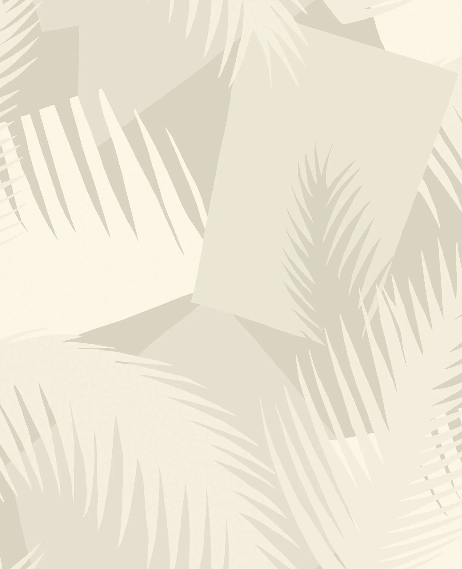 Cole & Son Geomatric II Deco Palm, Parchment on Stone,