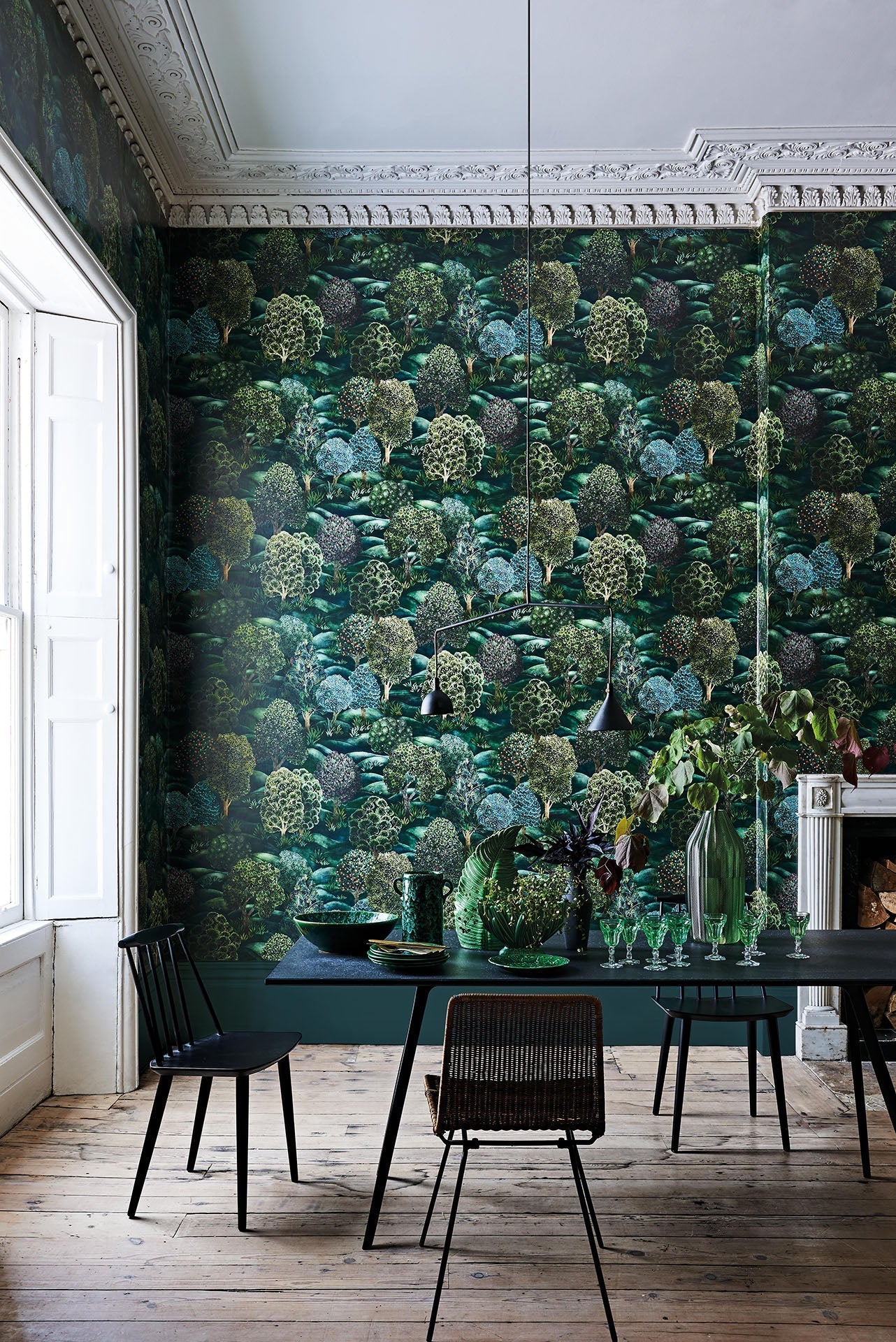 Cole & Son Botanical - Botanica, Forest, Forest Greens