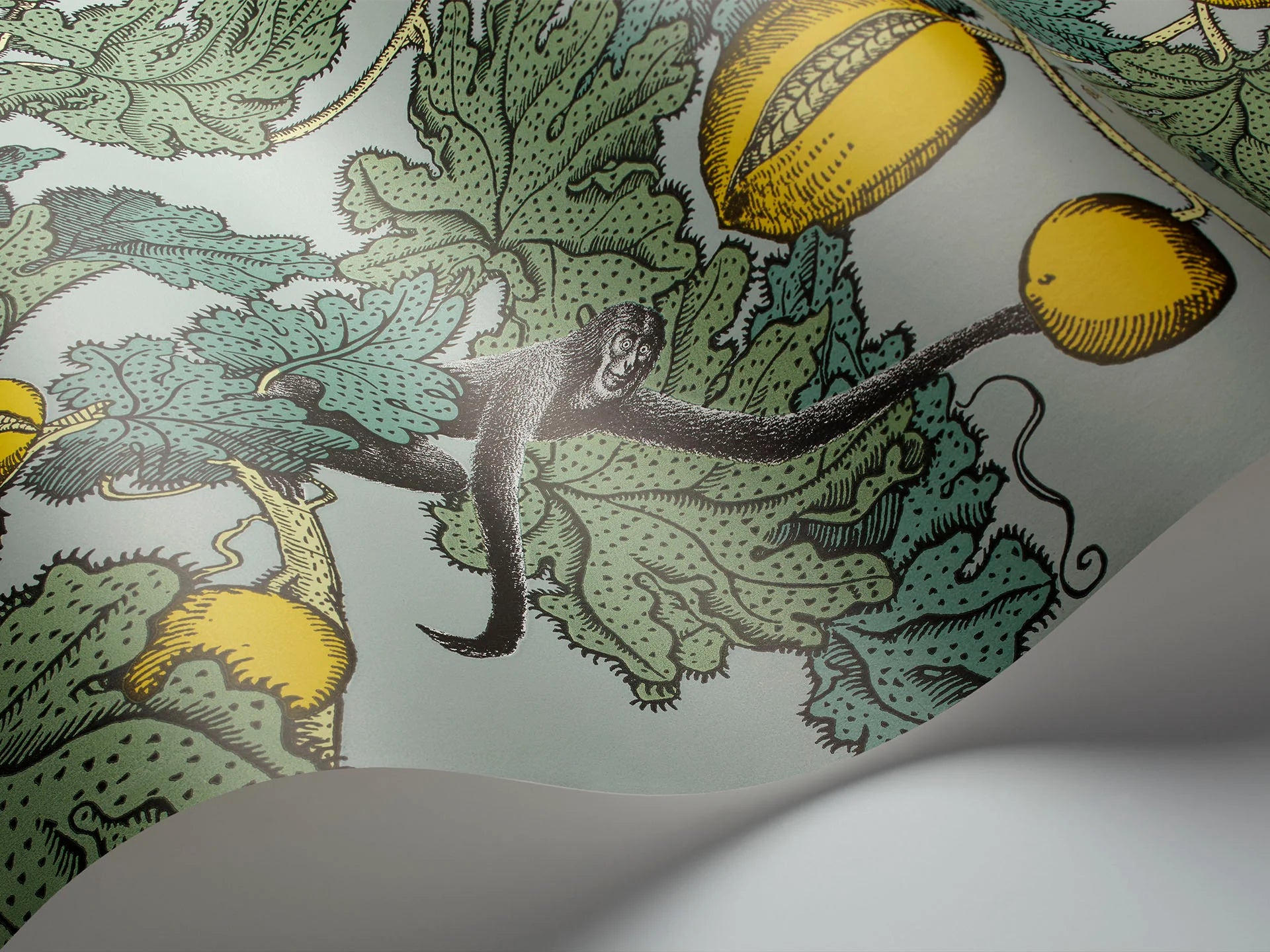Cole & Son Fornasetti Frutto Proibito, Print Room Blue & Lemon