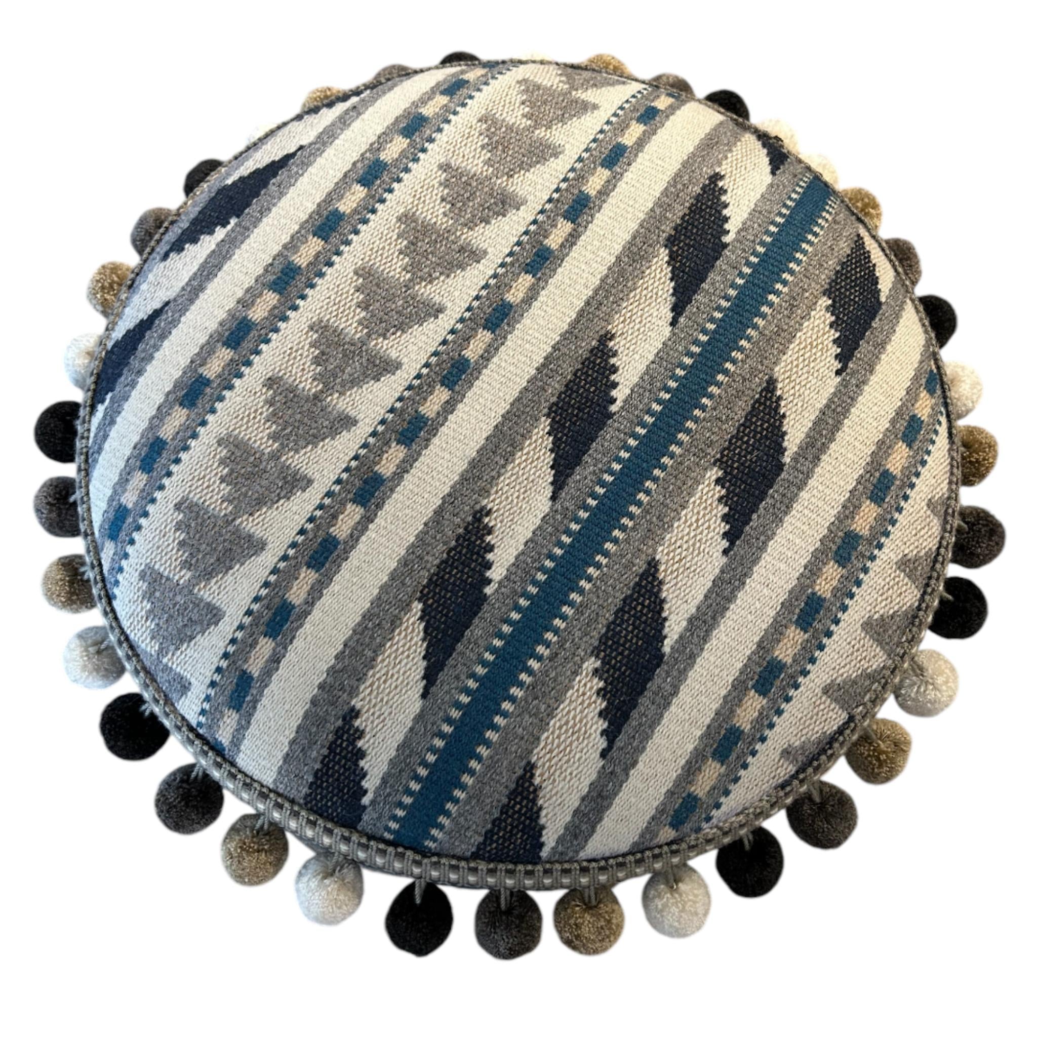 GVT Poef Wyeo Indigo-Pom